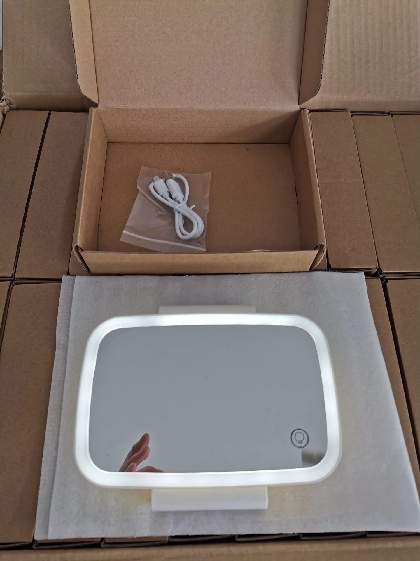 Led Vanity Mirror Usb Interface Car Sun Visor Interior Mirror