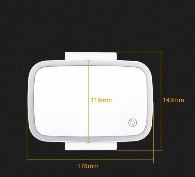 Led Vanity Mirror Usb Interface Car Sun Visor Interior Mirror
