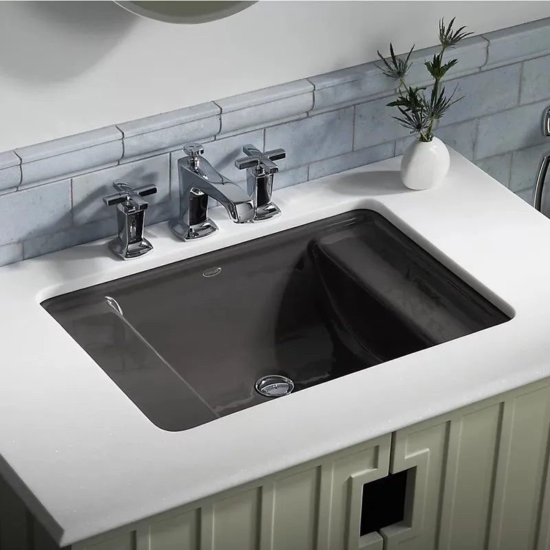 Ledges 16.13" x 22.5" x 6" Enameled Cast Iron Undermount Bathroom Sink in White