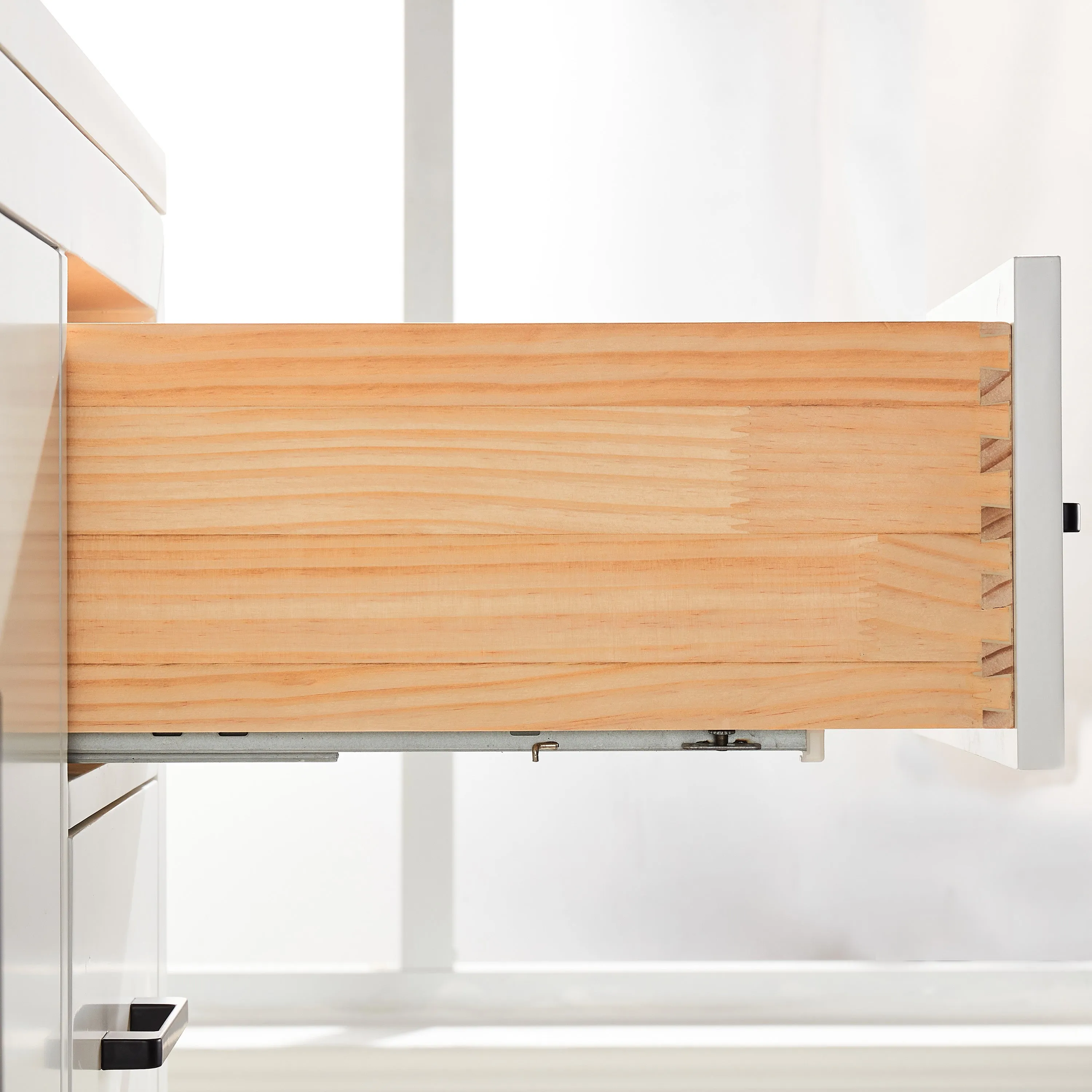 Lily - 60",Single Sink, White , Floor Standing Modern Bathroom Vanity, White Quartz Countertop