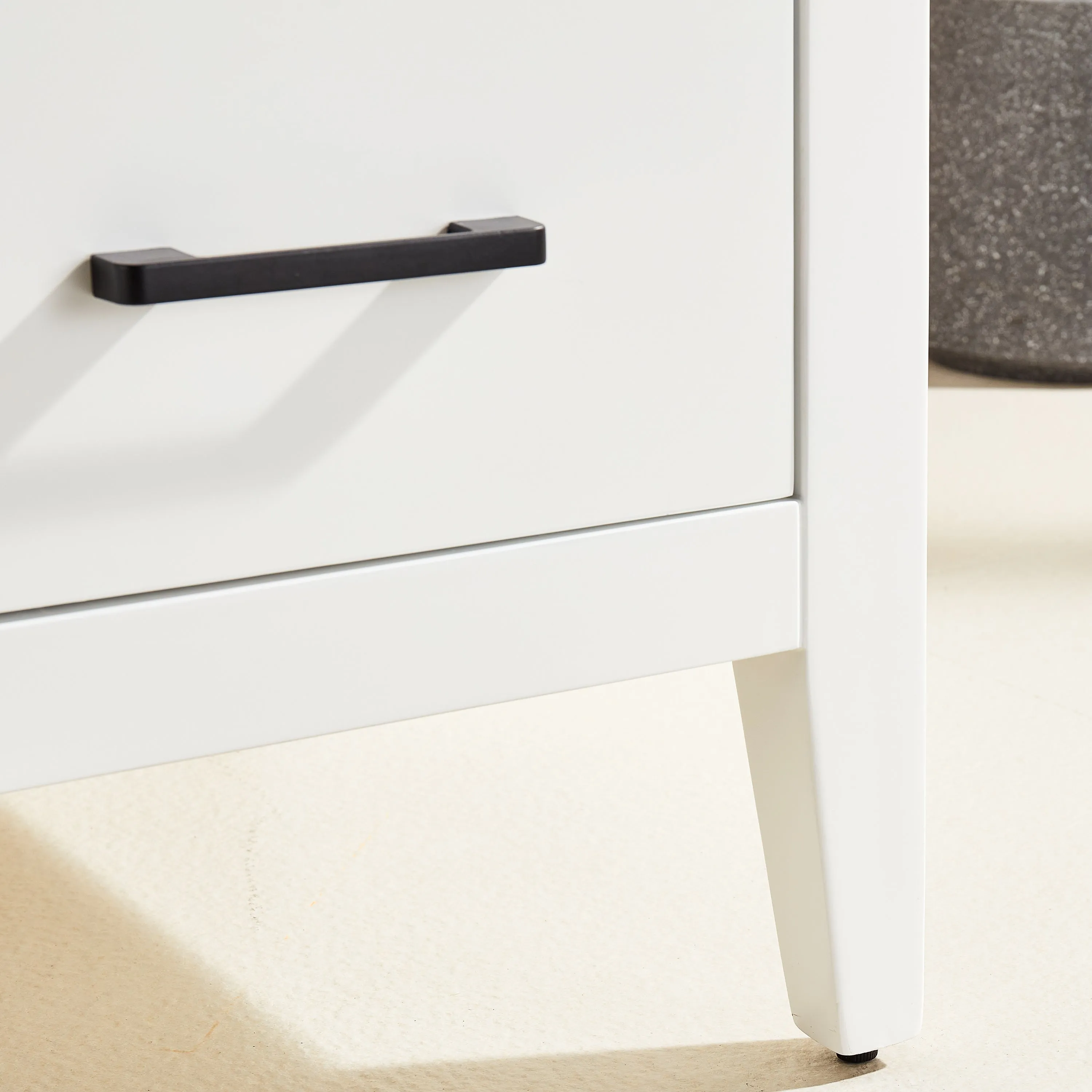 Lily - 60",Single Sink, White , Floor Standing Modern Bathroom Vanity, White Quartz Countertop