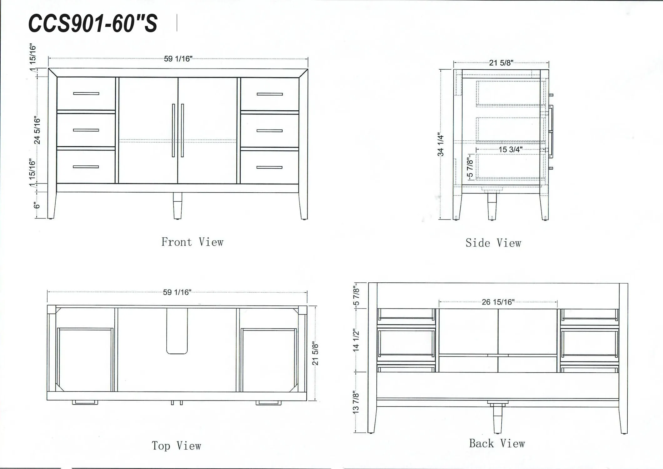 Lily- 60",Single Sink, White Oak , Floor Standing Modern Bathroom Vanity, White Quartz Countertop