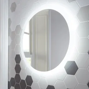 Lunar Wall Hung Round LED Mirror