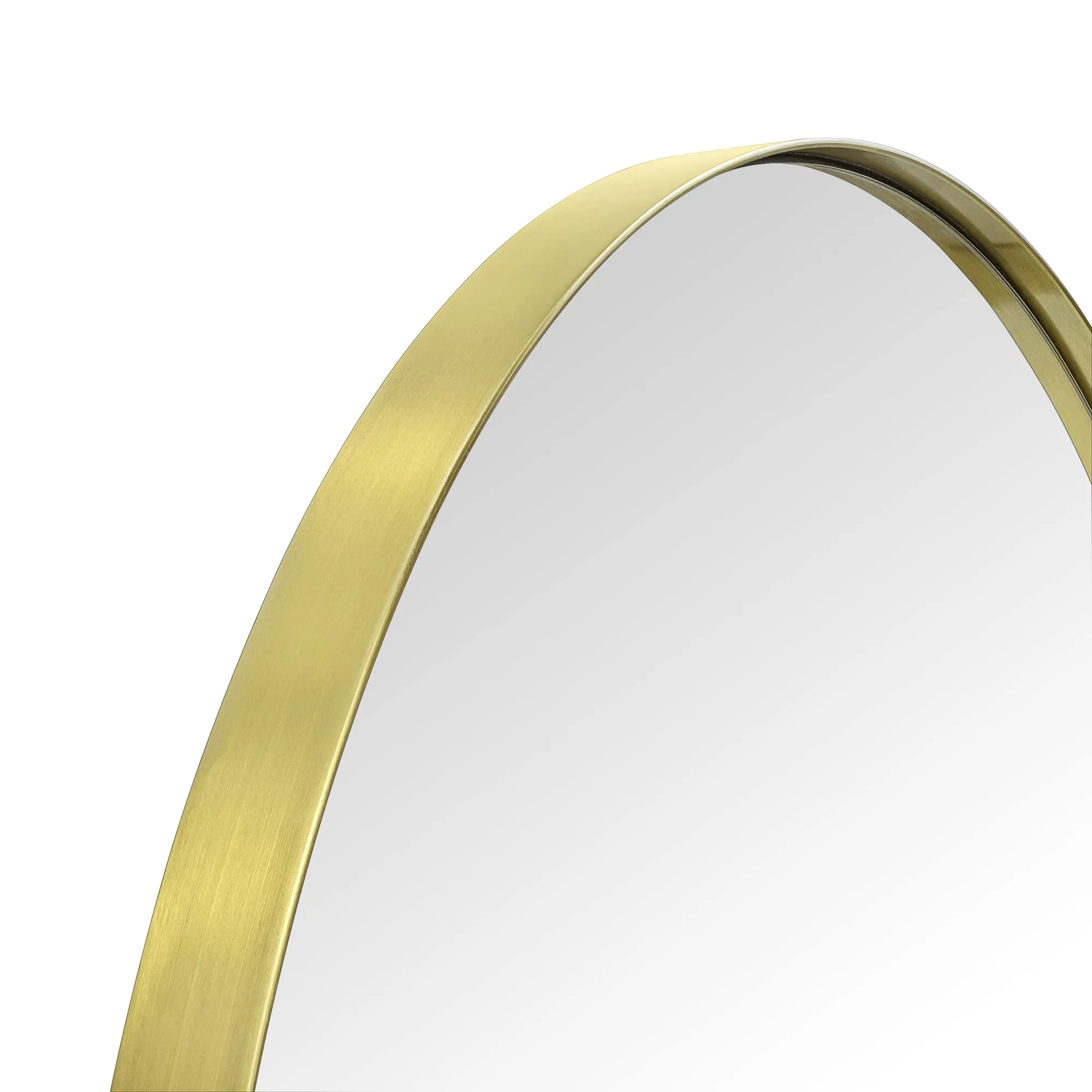 MANTELARCH Arched Stainless Steel Framed Wall Mounted Bathroom Vanity Mirror