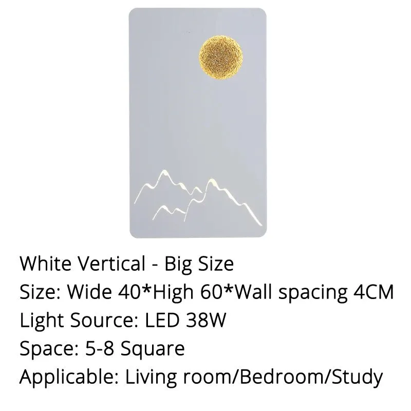 MAV Bedside TV Background Rectangle LED Wall Lamps