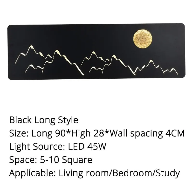 MAV Bedside TV Background Rectangle LED Wall Lamps