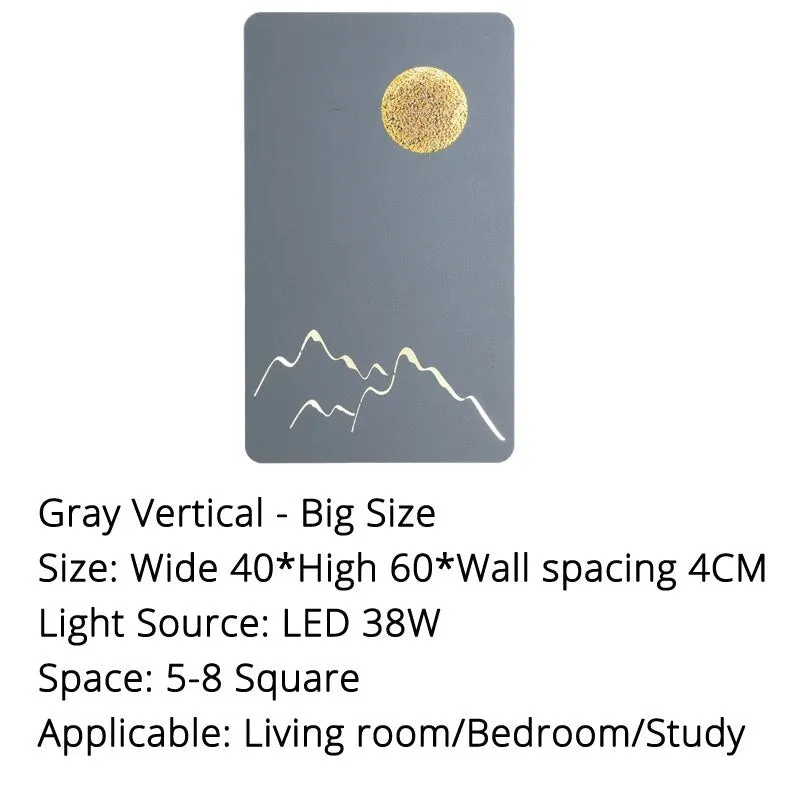 MAV Bedside TV Background Rectangle LED Wall Lamps