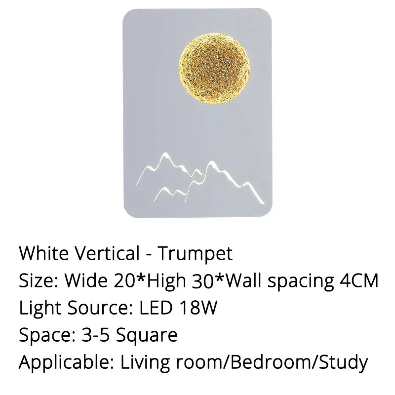 MAV Bedside TV Background Rectangle LED Wall Lamps