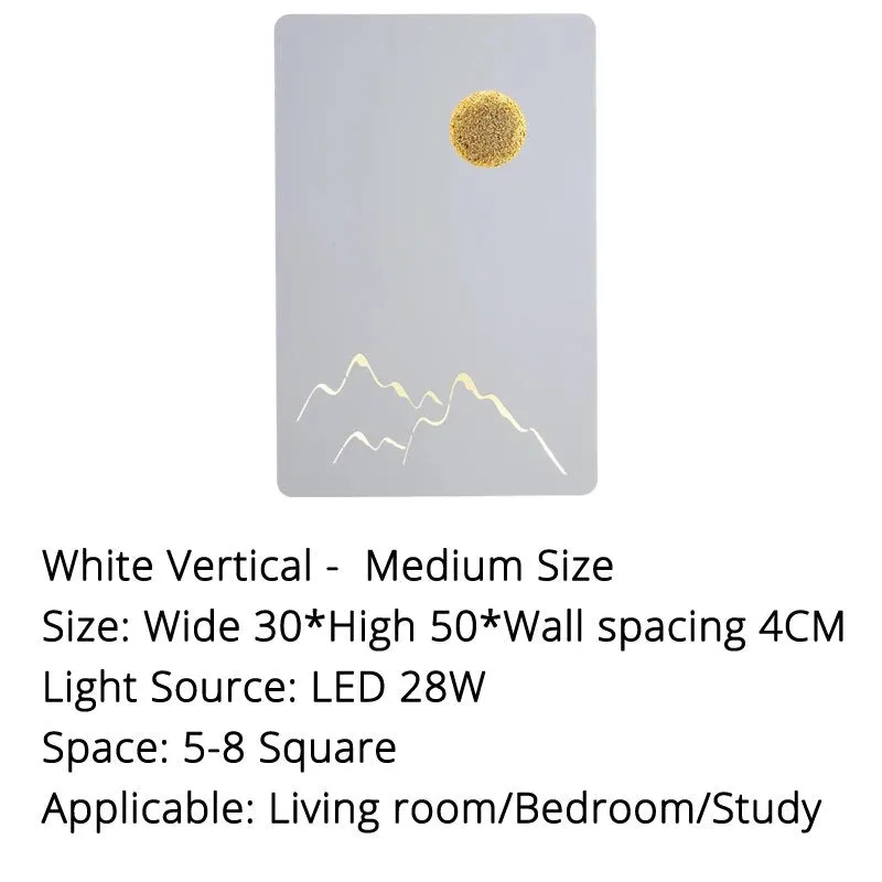 MAV Bedside TV Background Rectangle LED Wall Lamps