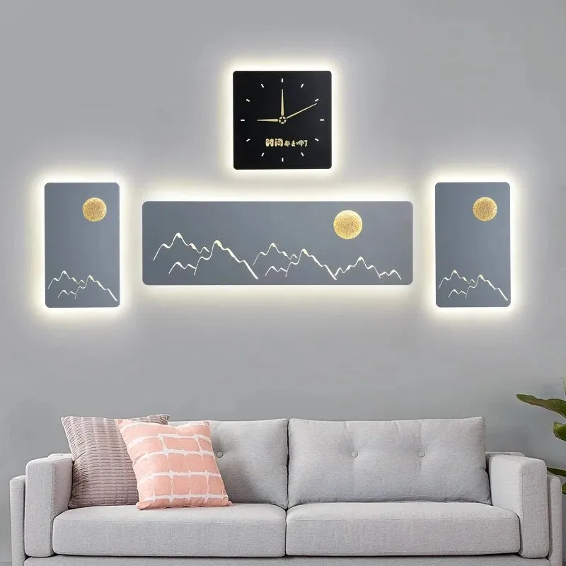 MAV Bedside TV Background Rectangle LED Wall Lamps