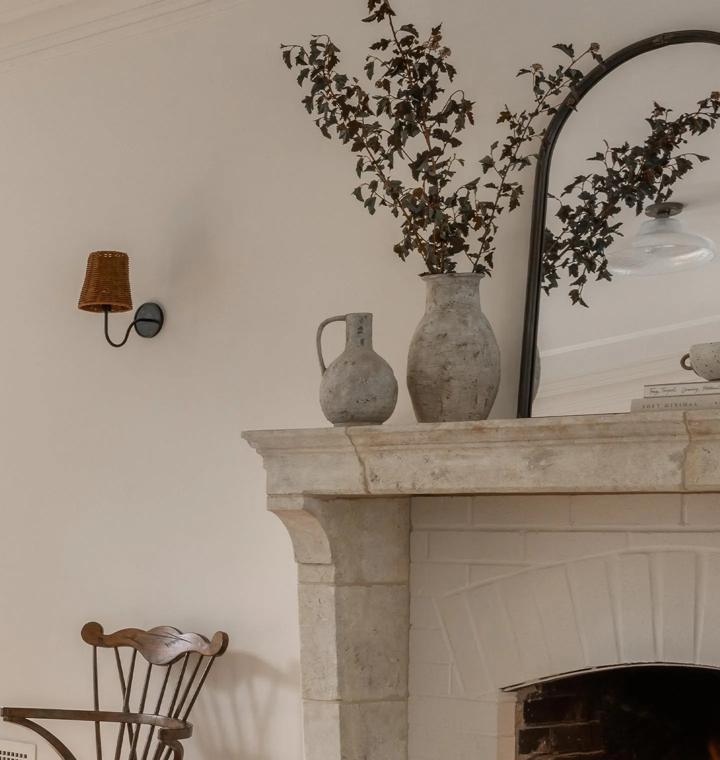 Metal Arched Mirror