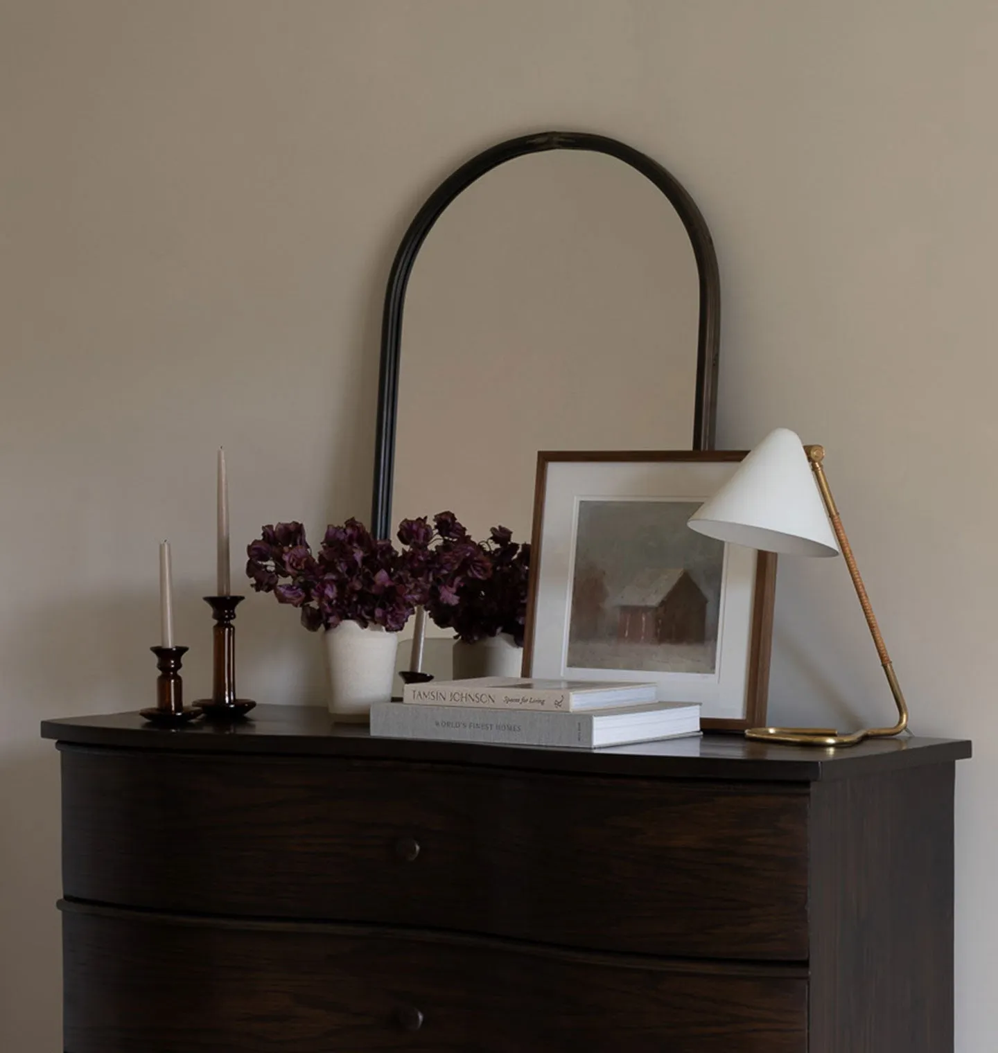 Metal Arched Mirror