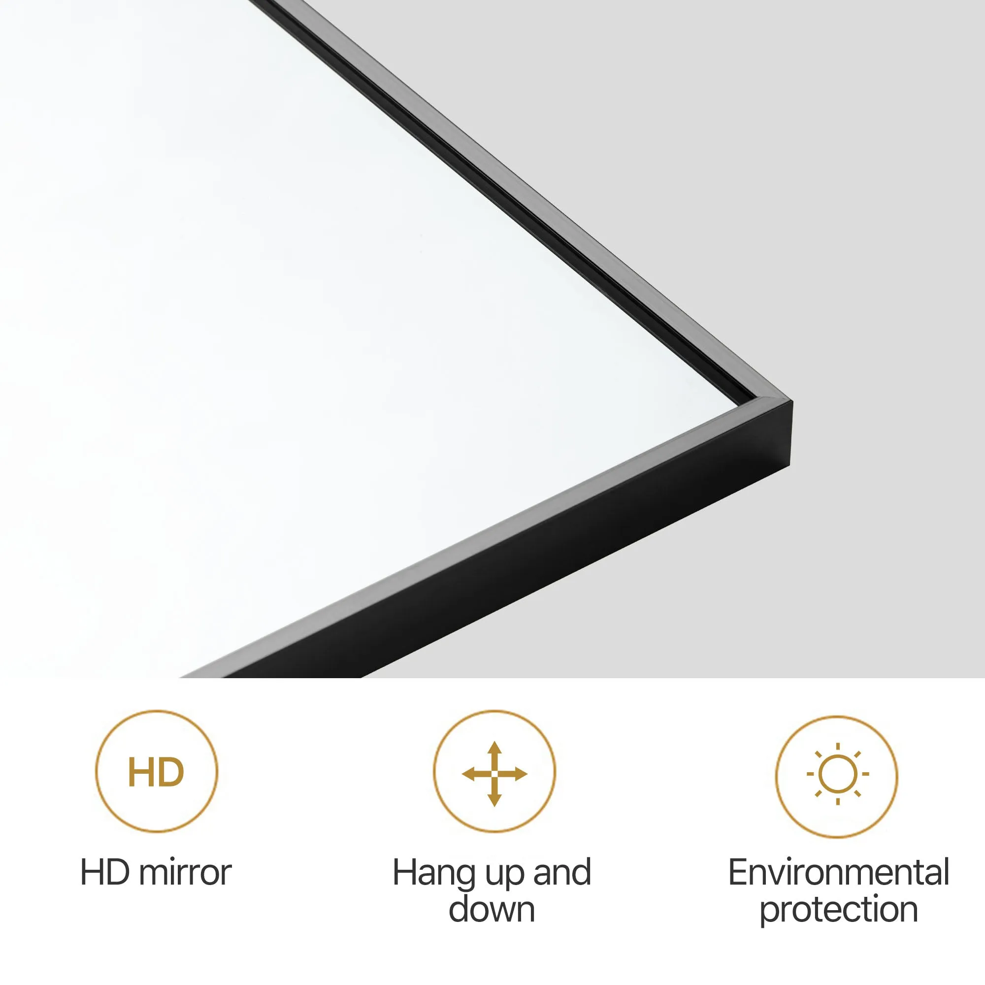 Metal Frame Bathroom Mirror Wall Mirror