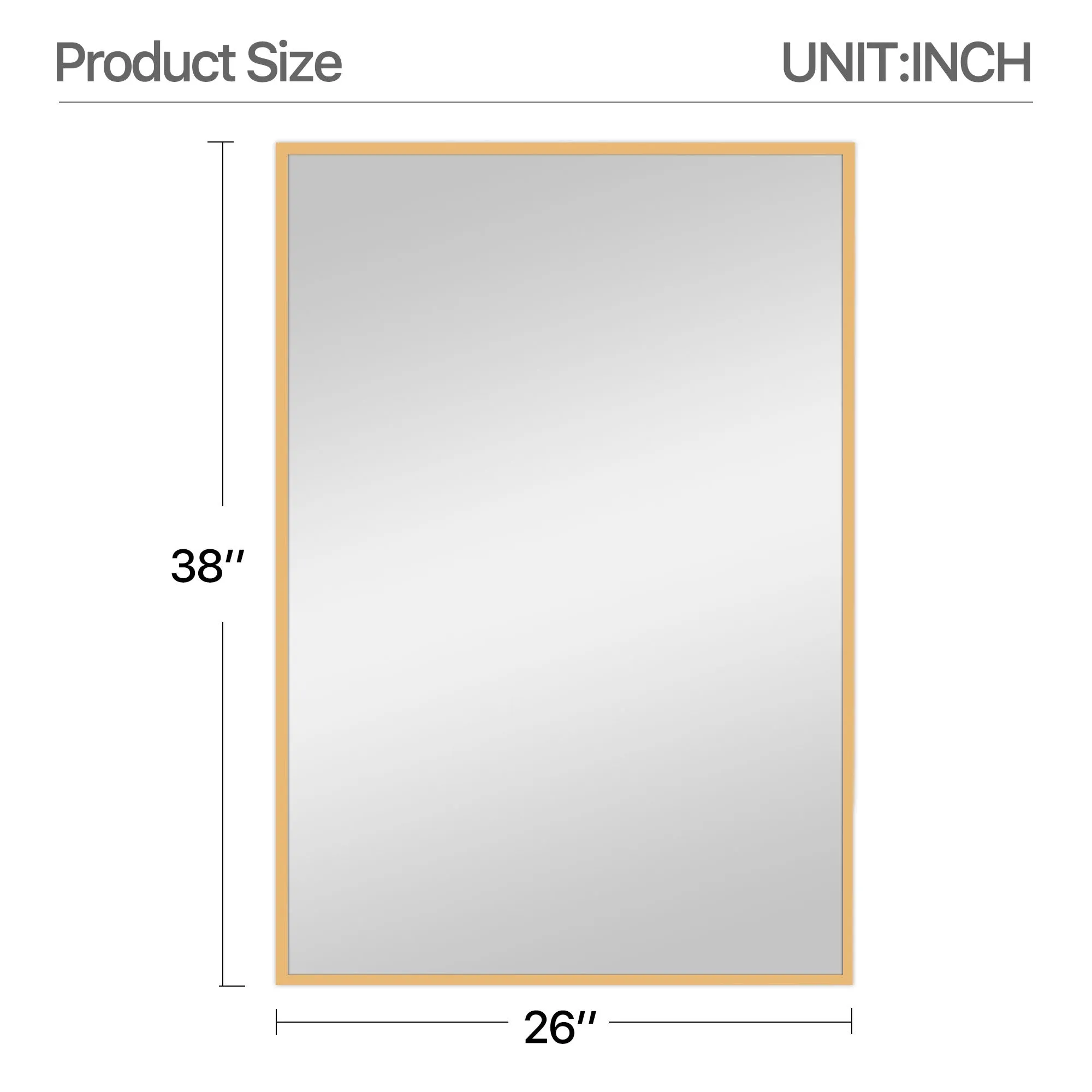 Metal Frame Bathroom Mirror Wall Mirror