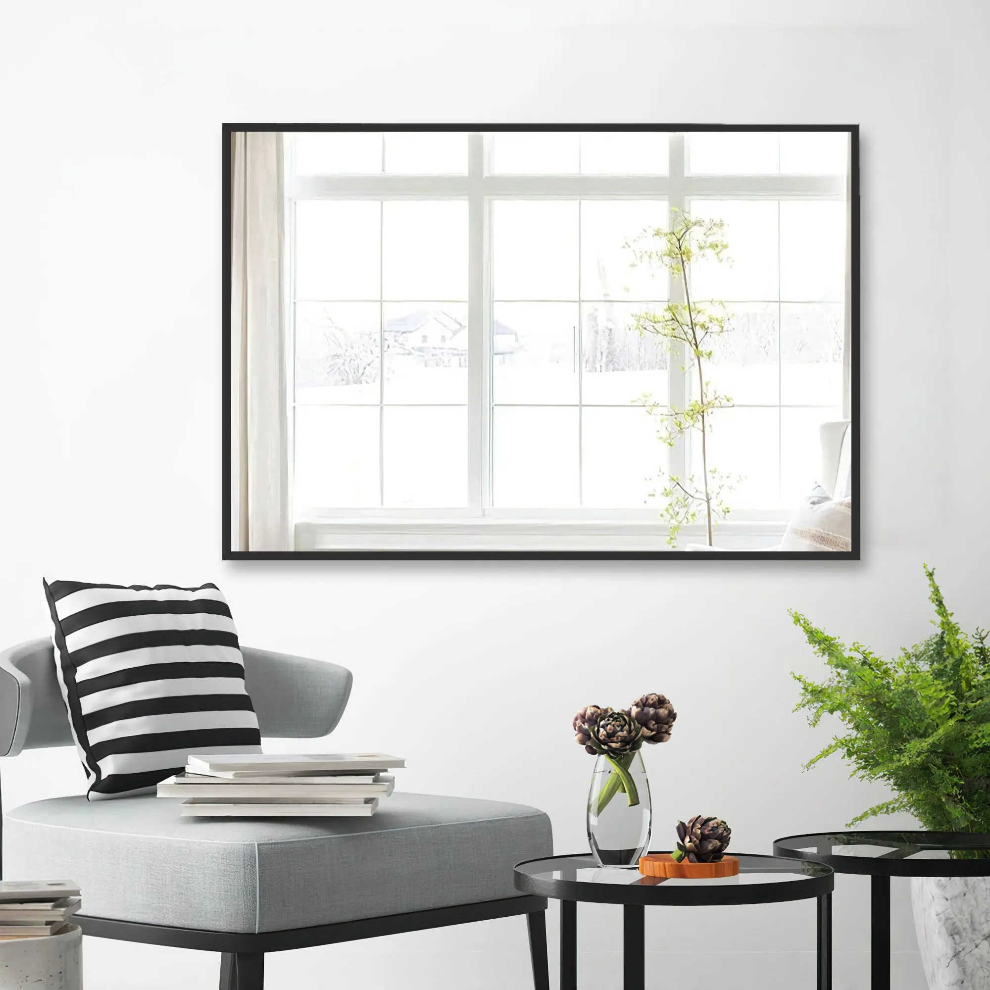 Metal Frame Bathroom Mirror Wall Mirror