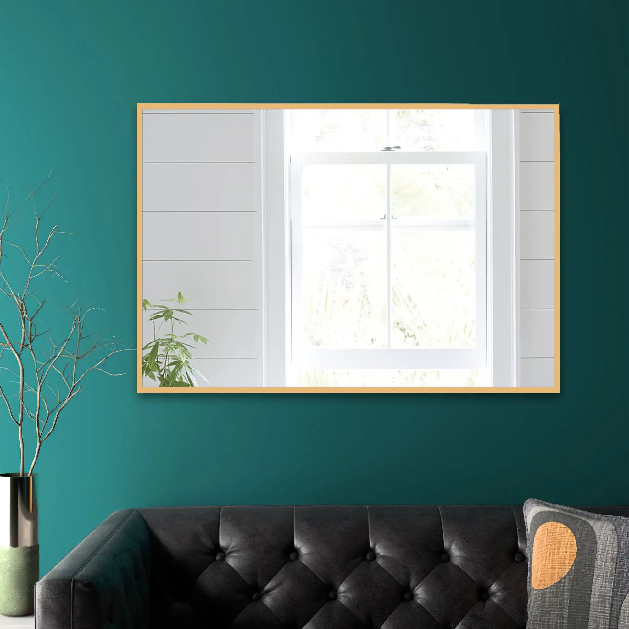 Metal Frame Bathroom Mirror Wall Mirror