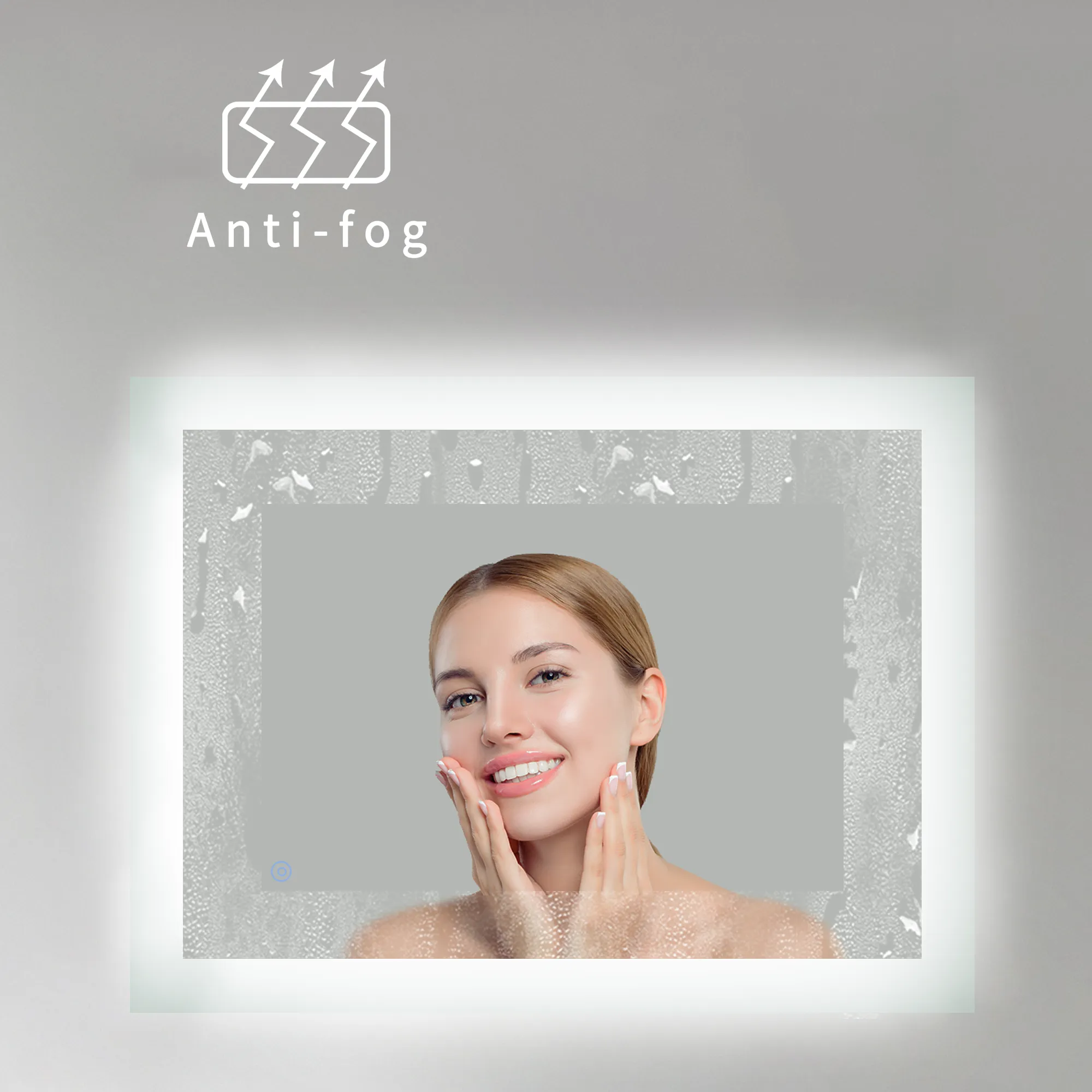 MIRPLUS 24''×32'' Rectangular LED Bathroom Mirror backlit (Horizontal & Vertical)