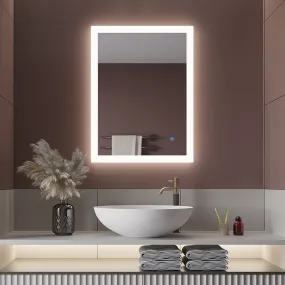 MIRPLUS 24''×32'' Rectangular LED Bathroom Mirror backlit (Horizontal & Vertical)