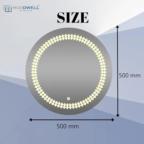 ModDwell-Adamas LED Mirror (500mm Diameter)