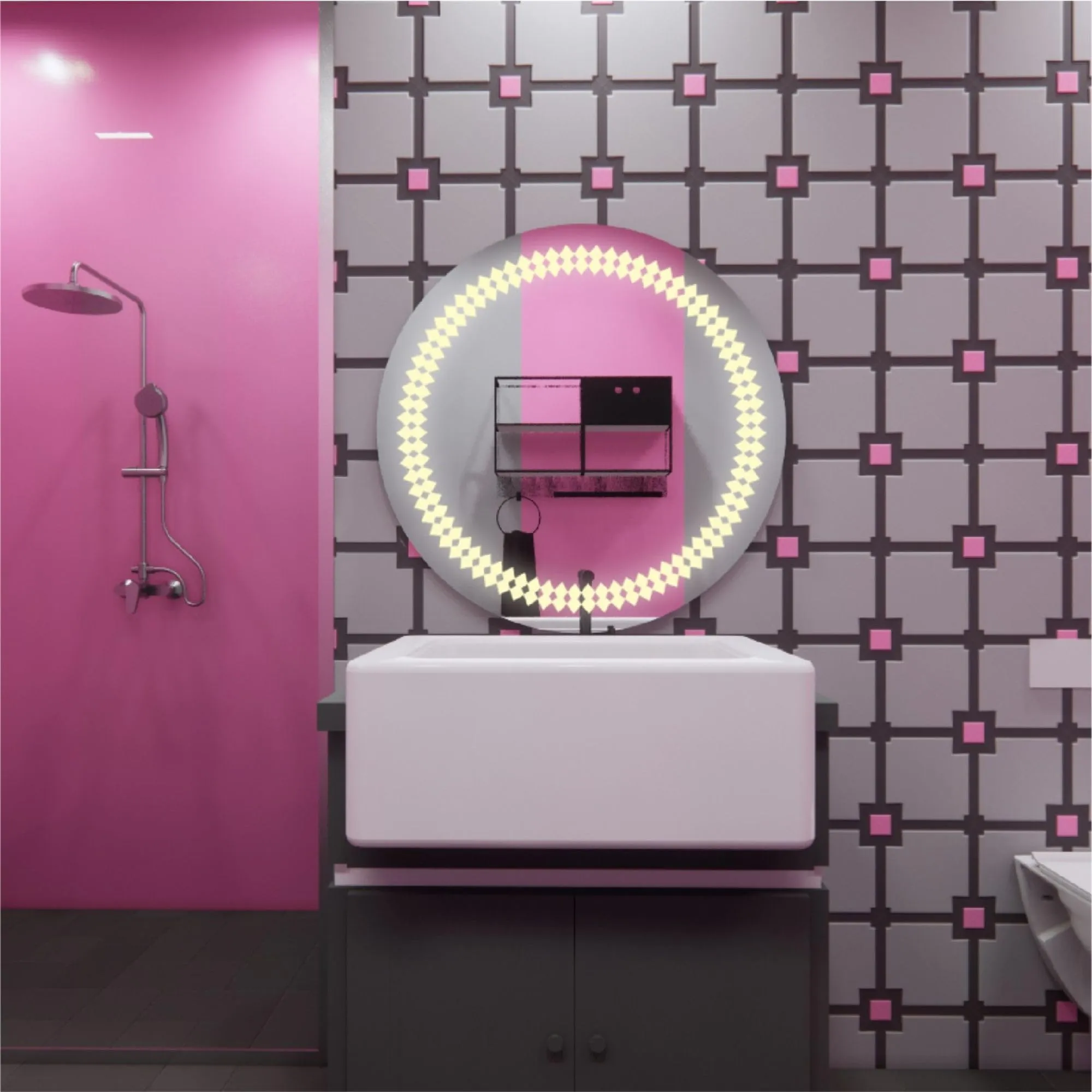 ModDwell-Adamas LED Mirror (600mm Diameter)
