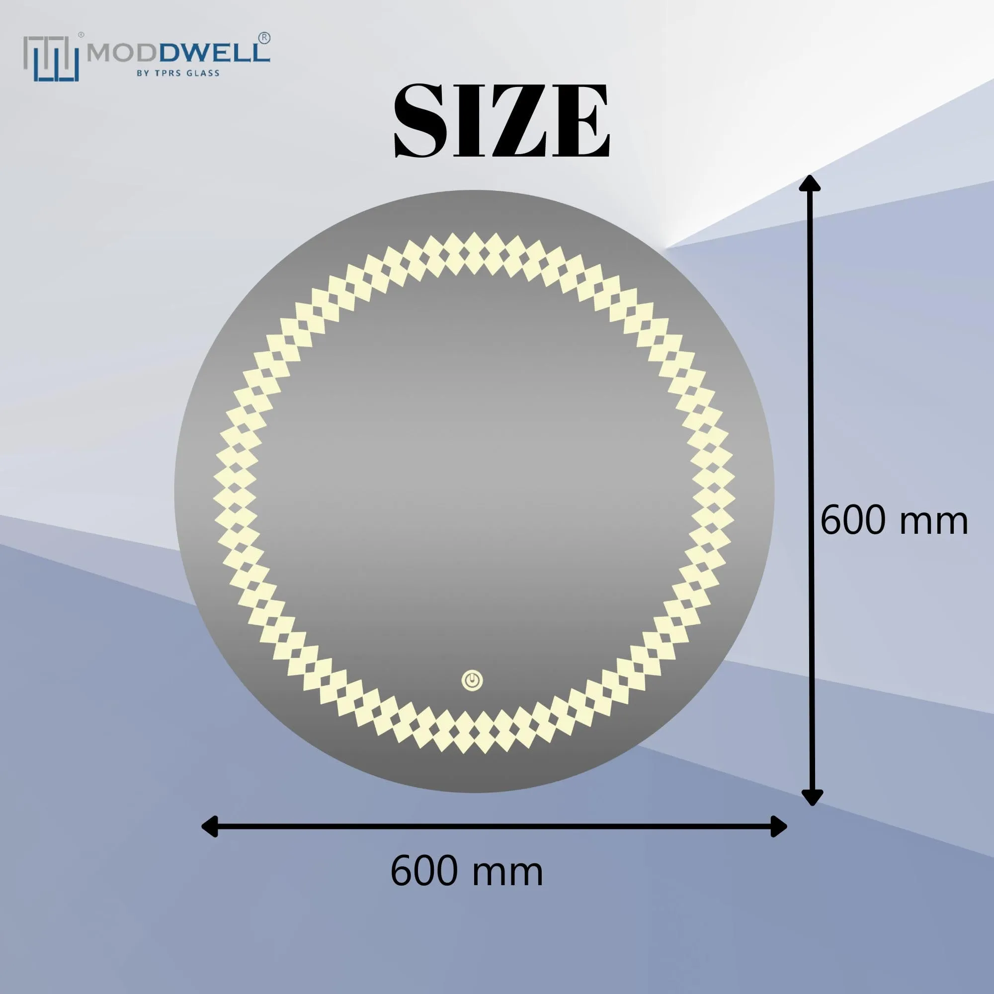 ModDwell-Adamas LED Mirror (600mm Diameter)