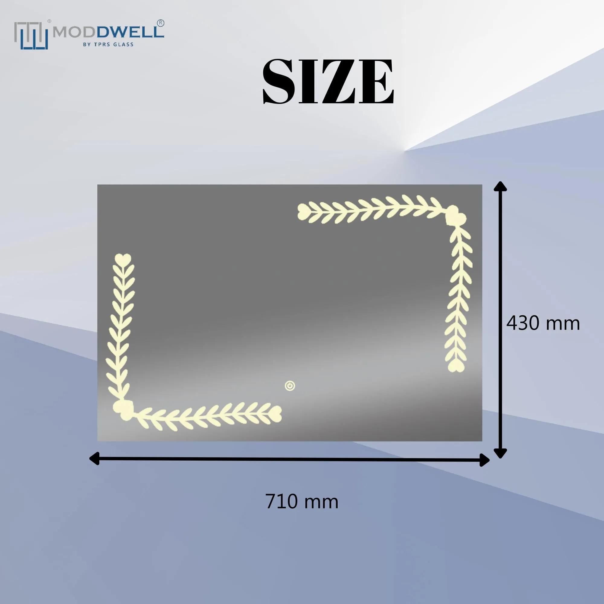 ModDwell-FOLLOW YOUR HEART LED Mirror (Medium)