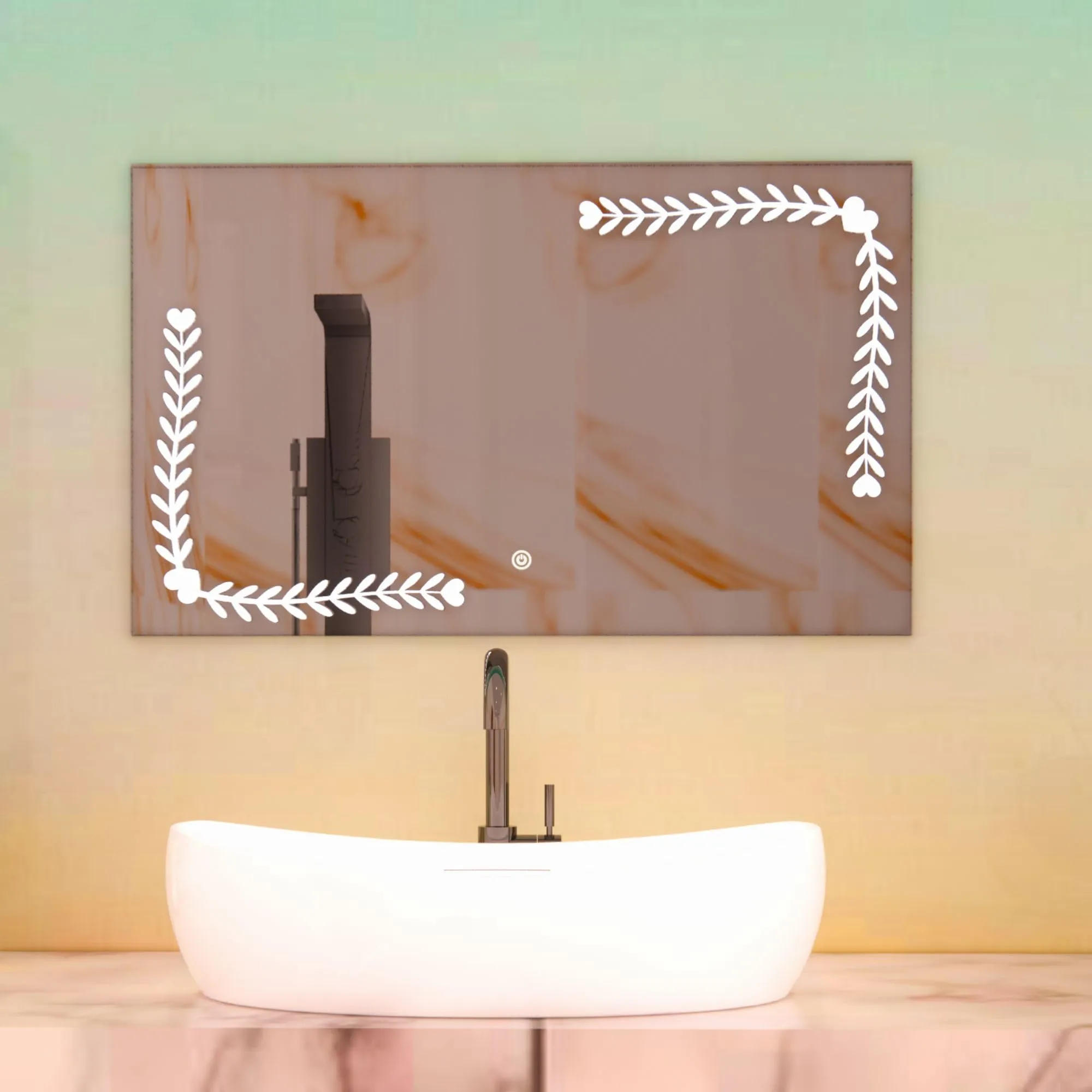 ModDwell-FOLLOW YOUR HEART LED Mirror (Medium)