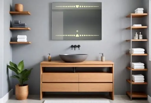 ModDwell-Heart Over Heart LED Mirror (Medium)