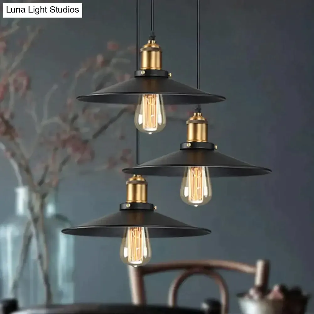 Modern Pendant Light Black Iron Hanging Cage Vintage E27Led Lamp Bulb Industrial Loft Retro Dining Room Restaurant Bar Counte