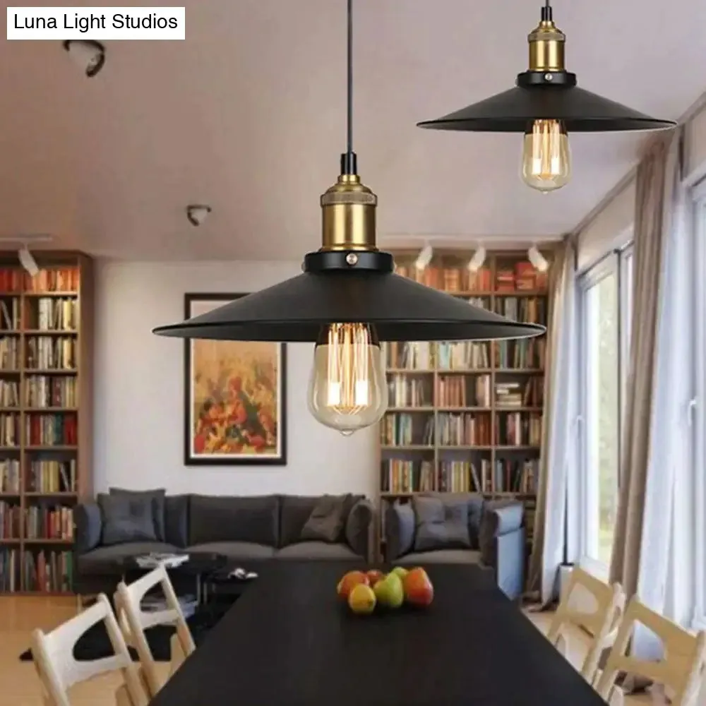Modern Pendant Light Black Iron Hanging Cage Vintage E27Led Lamp Bulb Industrial Loft Retro Dining Room Restaurant Bar Counte