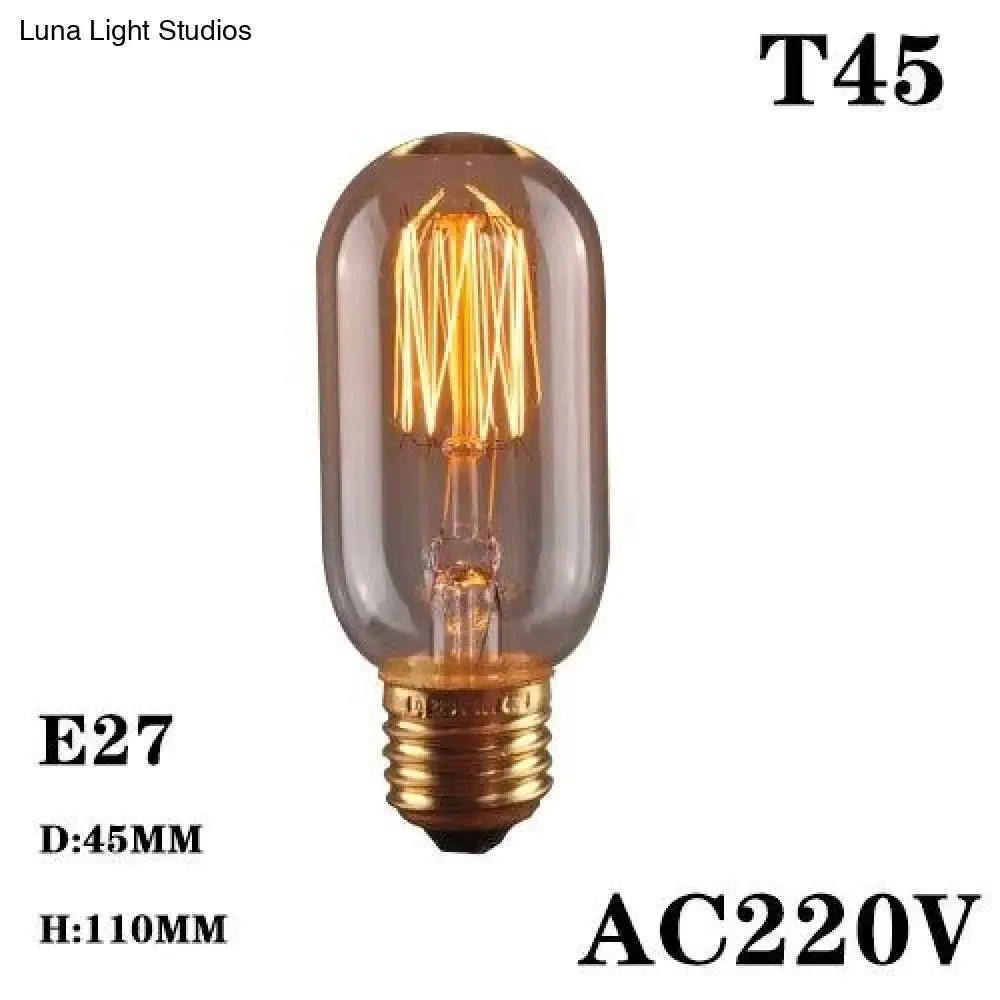Modern Pendant Light Black Iron Hanging Cage Vintage E27Led Lamp Bulb Industrial Loft Retro Dining Room Restaurant Bar Counte