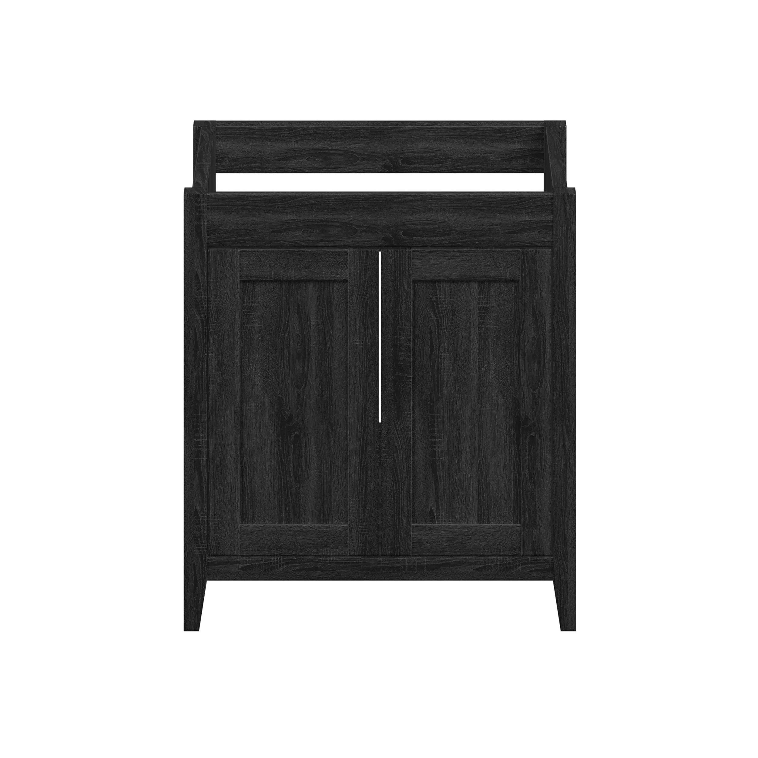 Novara - 30" CANADIAN, Midnight Black Bathroom Vanity with Quartz top,