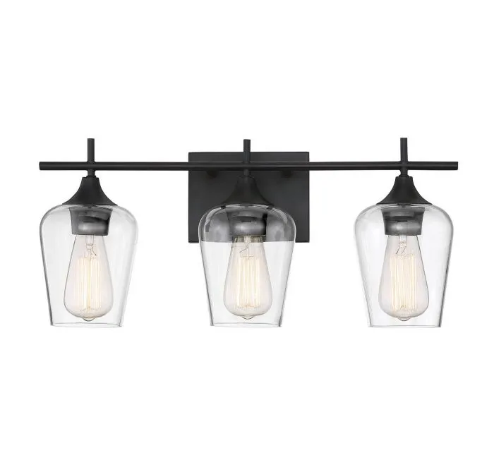 OCTAVE 3 LIGHT VANITY BAR, ENGLISH BRONZE