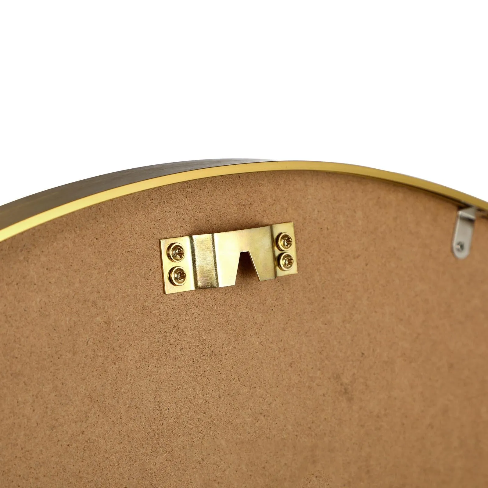 Oikiture Wall Mirrors Round 70cm Makeup Mirror Vanity Home Decro Gold Bathroom