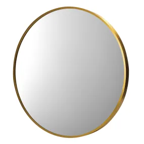 Oikiture Wall Mirrors Round Makeup Mirror Vanity Home Decro 50cm Gold Bedroom