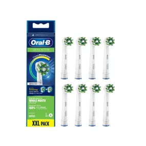 Oral-B Genuine 8XXL CrossAction Replacement Toothbrush Heads (Pack of 8), White