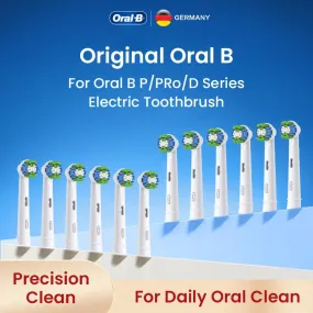 Original Oral B Electric Toothbrush Heads EB20 Precision Clean Tooth Remove Plaque Daily Oral Care Replacement Brush Head Nozzle