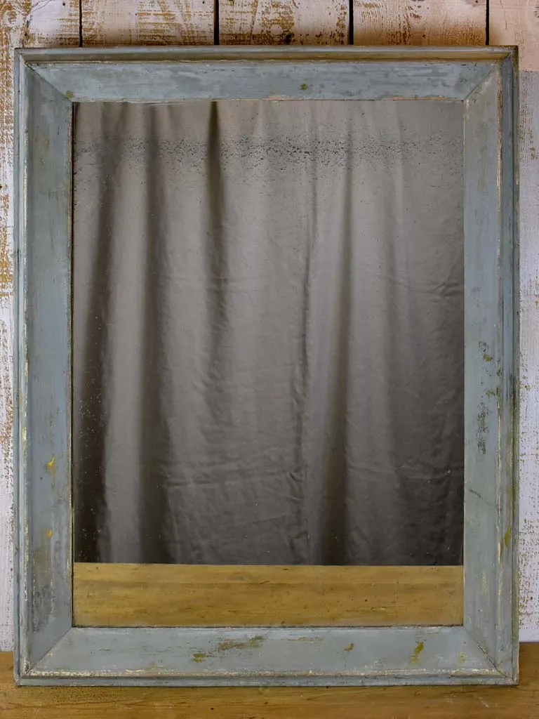 Pair of 19th Century French mirrors with mercury glass and painted frames 28" x 35½"