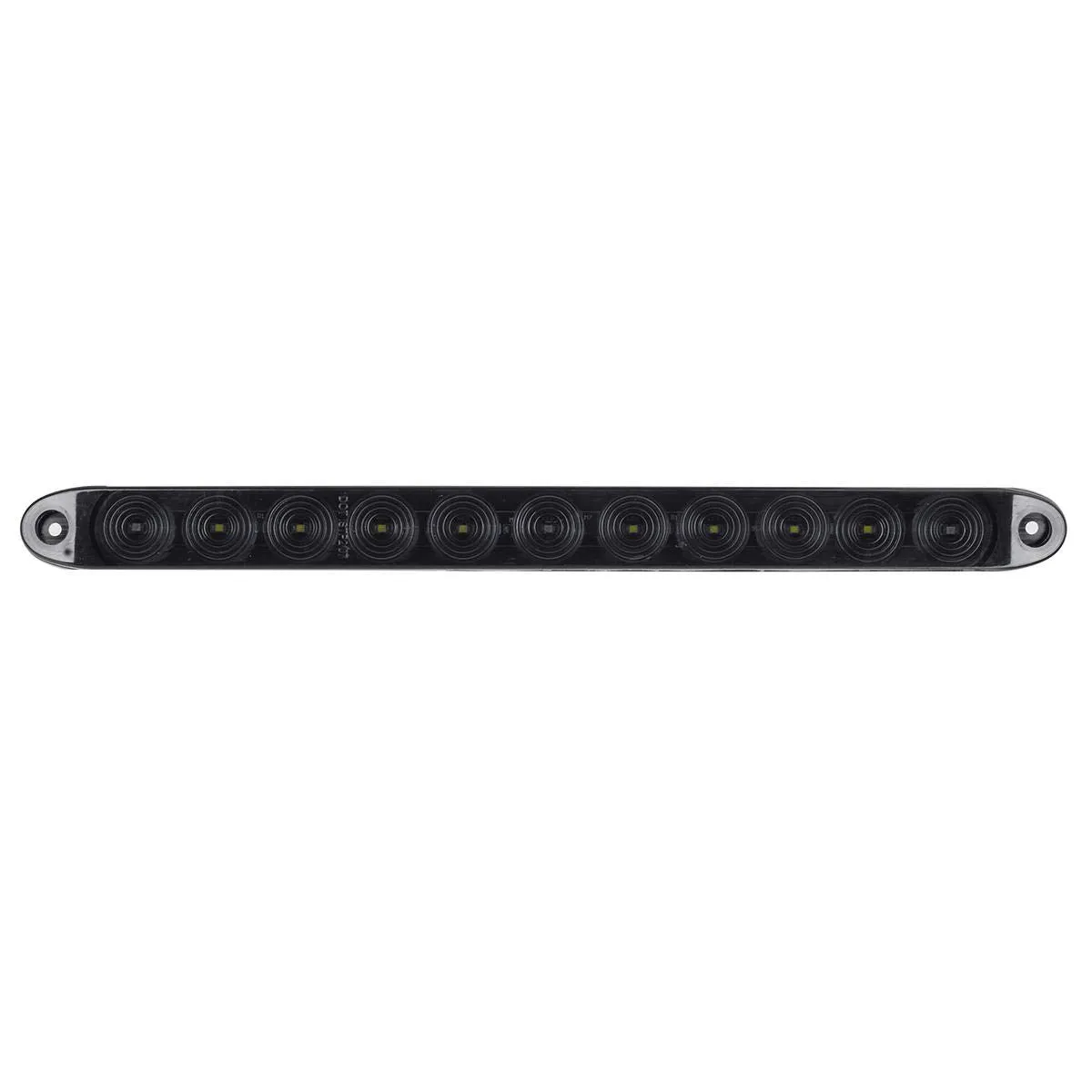 Partsam 2Pcs 15" Inch Led Trailer Light Bar Smoked Red 3 ID Bar w/Reverse White Light 11 LED Truck Trailer RV Waterproof Red 3 Identification Light Bar w White 8 LED Backup Lights Bar Sealed 12V