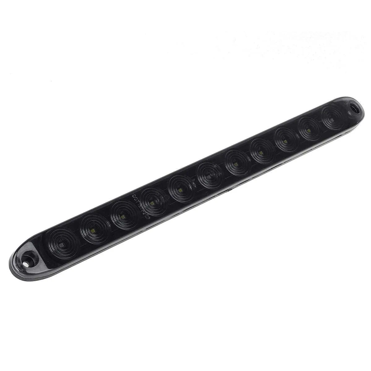 Partsam 2Pcs 15" Inch Led Trailer Light Bar Smoked Red 3 ID Bar w/Reverse White Light 11 LED Truck Trailer RV Waterproof Red 3 Identification Light Bar w White 8 LED Backup Lights Bar Sealed 12V