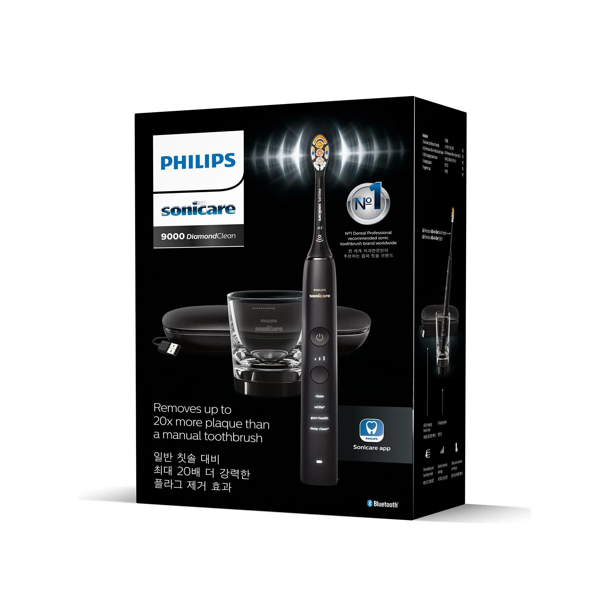 Philips Sonicare DiamondClean 9000 Electric Toothbrush with App (Black)