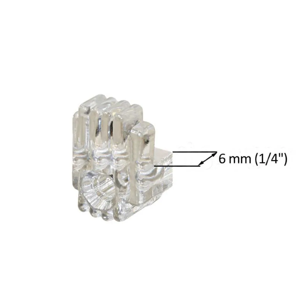 Plastic Mirror Clip for 1/4" Mirror