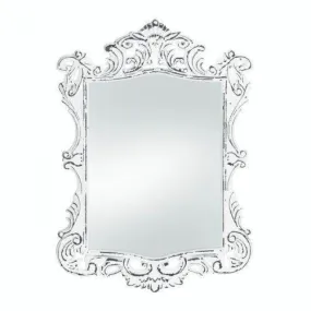 Regal White Distressed Wall Mirror (pack of 1 EA)