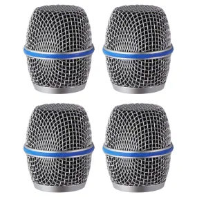 Replacement Standard Grille Microphone Heads for Shure Beta87/Beta87A - 4 Pack