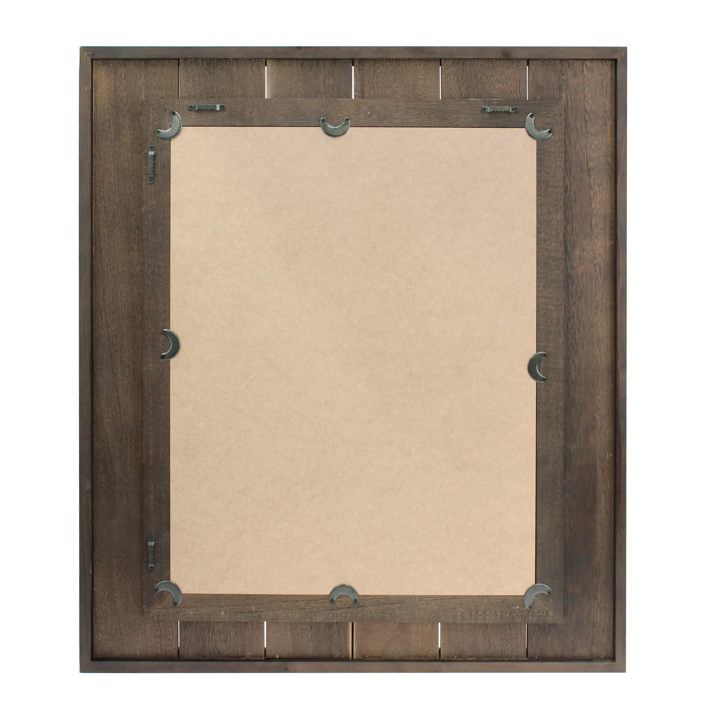 Rustic Wood Plank Mirror - 26 Inch (WS)