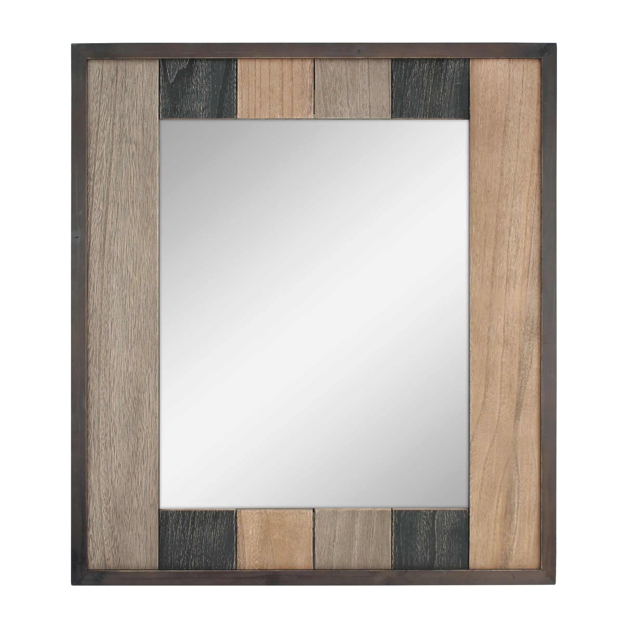 Rustic Wood Plank Mirror - 26 Inch (WS)