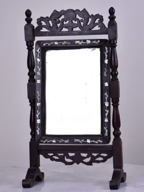 Small Napoleon III vanity mirror 15 ¾'' x 8 ¾''