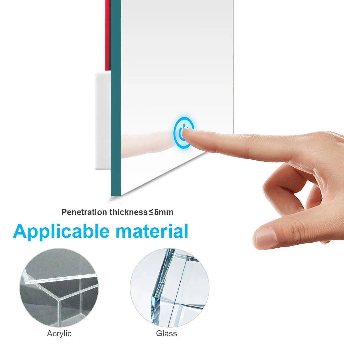 Smart Glass-Compatible Bathroom Lighting Switch: Elevate Your Space