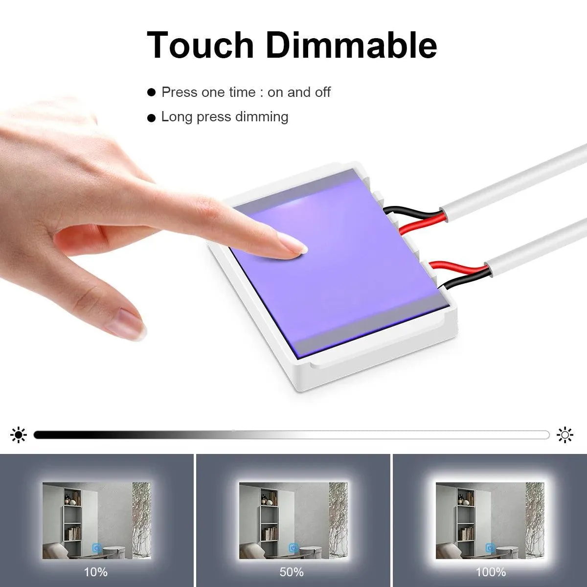 Smart Glass-Compatible Bathroom Lighting Switch: Elevate Your Space