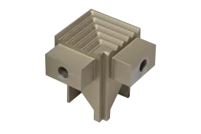 SQUARESTEP LED Internal corner - 7/16 - champagne anodized - aluminum